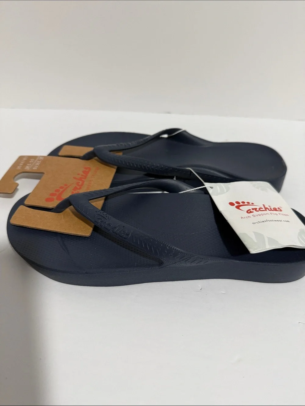 Archie’s Unisex Women's Navy Blue Flip Flop Sandals US Women’s Size 7 - Picture 3 of 6